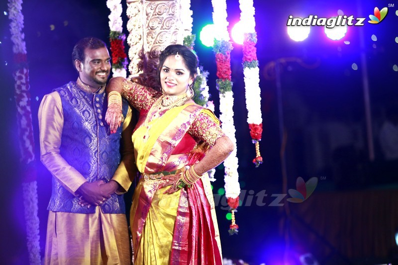 Thota Prasad Daughter Padma Naga Sravya Wedding Reception Photos