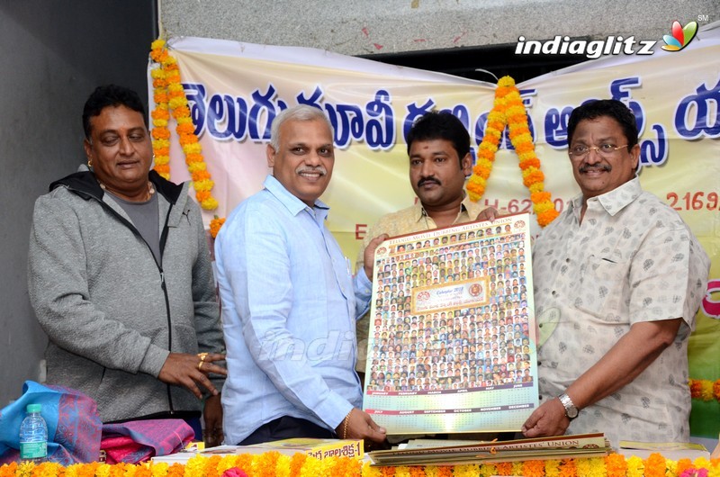 Telugu Movie Dubbing Artists Union Calendar Launch