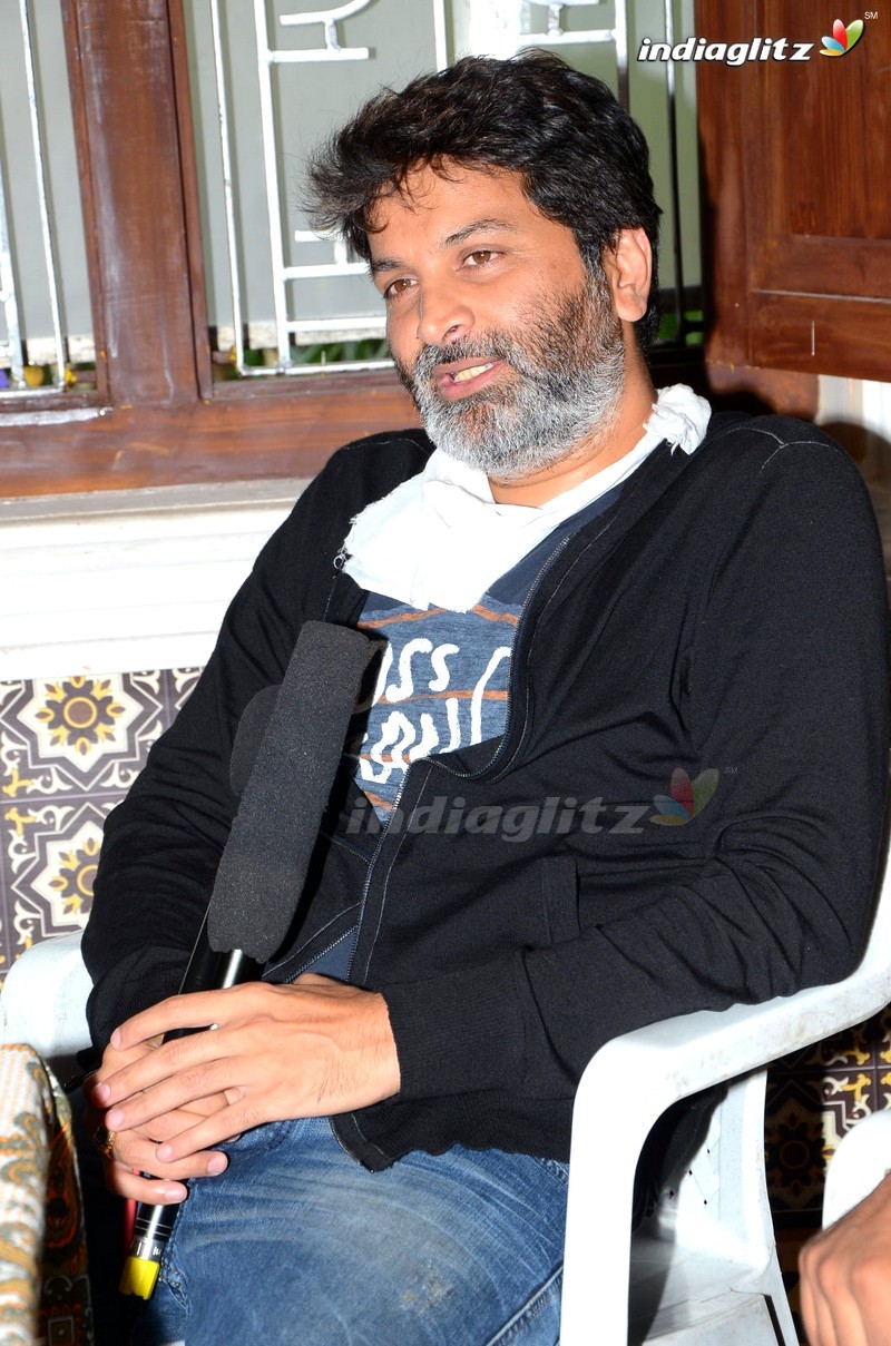 'Aatagadharaa Siva' Hero Uday With Trivikram Srinivas