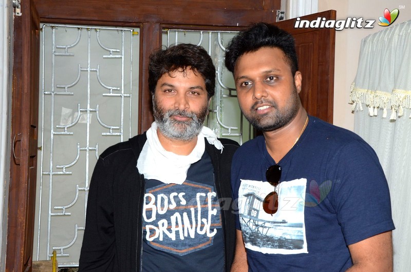 'Aatagadharaa Siva' Hero Uday With Trivikram Srinivas