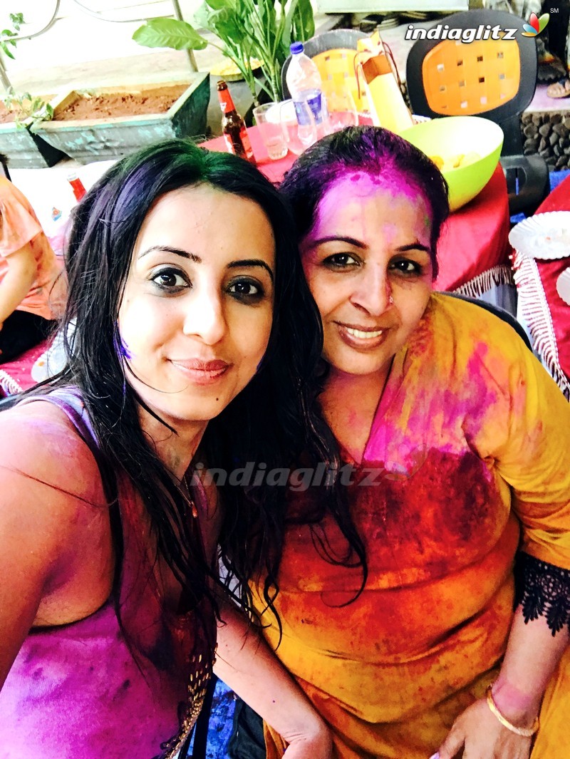 Upendra And Priyanka Holi Bash In Bengaluru