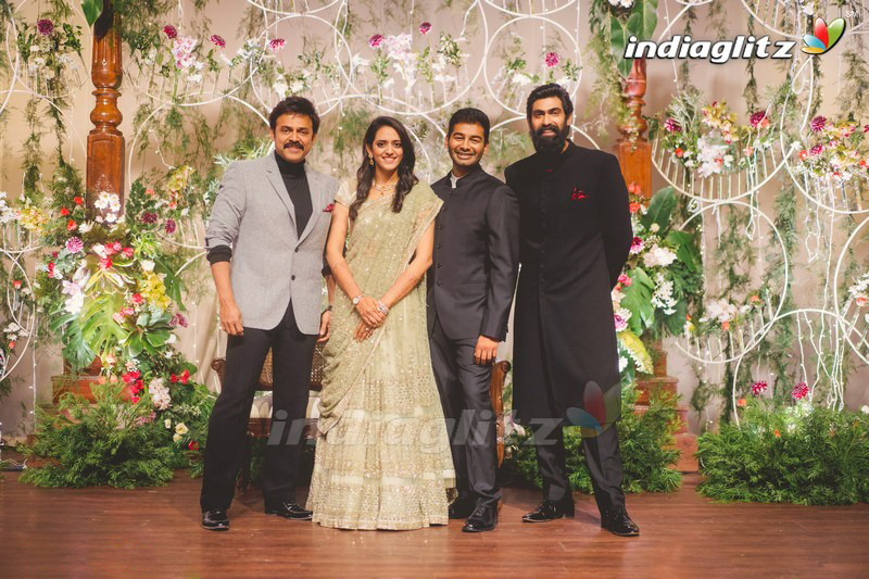 Venkatesh Daughter Ashritha and Vinayak Reddy Wedding Reception