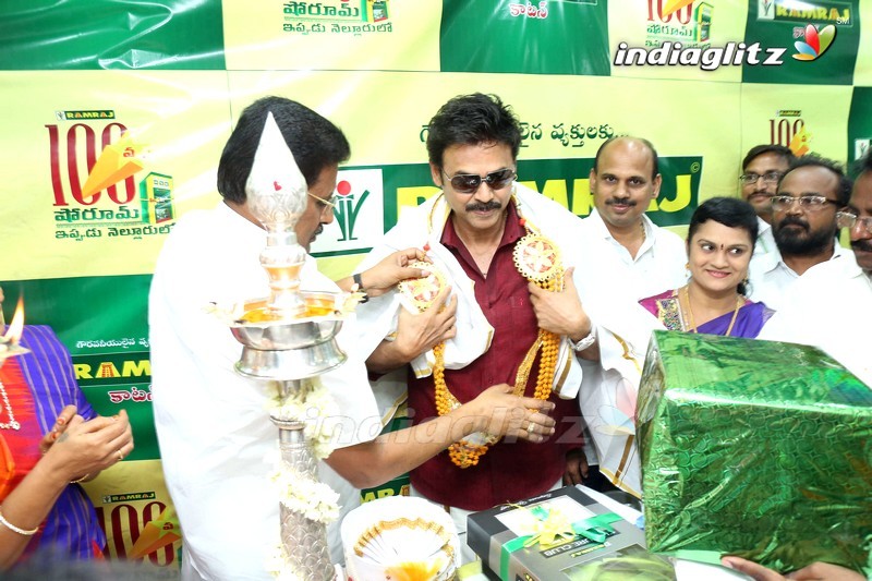 Venkatesh Inaugurates RamRaj Cotton in Nellore