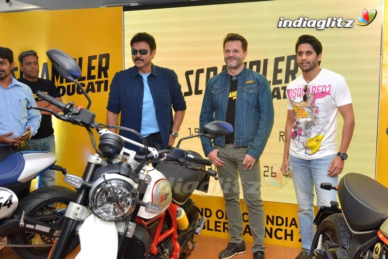 Venkatesh and Naga Chaitanya Launch Ducati 9th Showroom