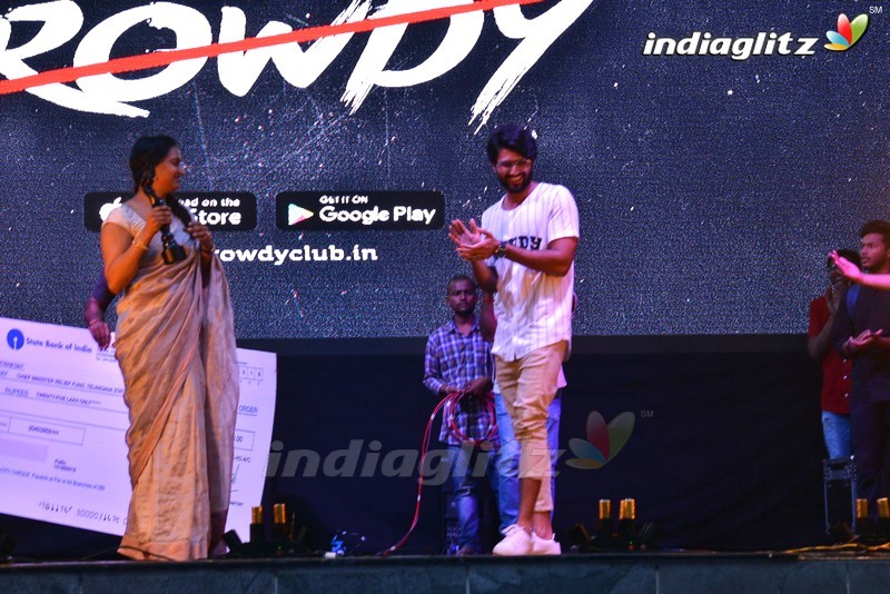 Vijay Deverakonda interacts with his Rowdy club members