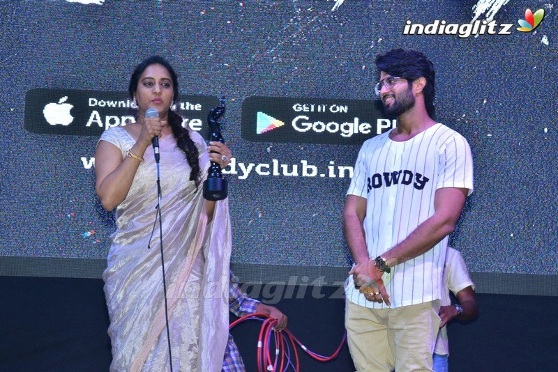 Vijay Deverakonda interacts with his Rowdy club members