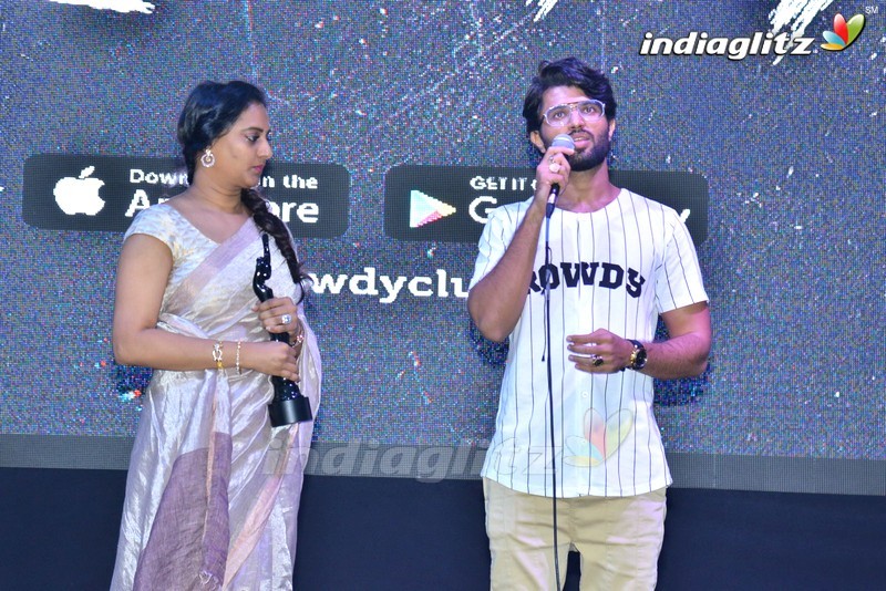 Vijay Deverakonda interacts with his Rowdy club members