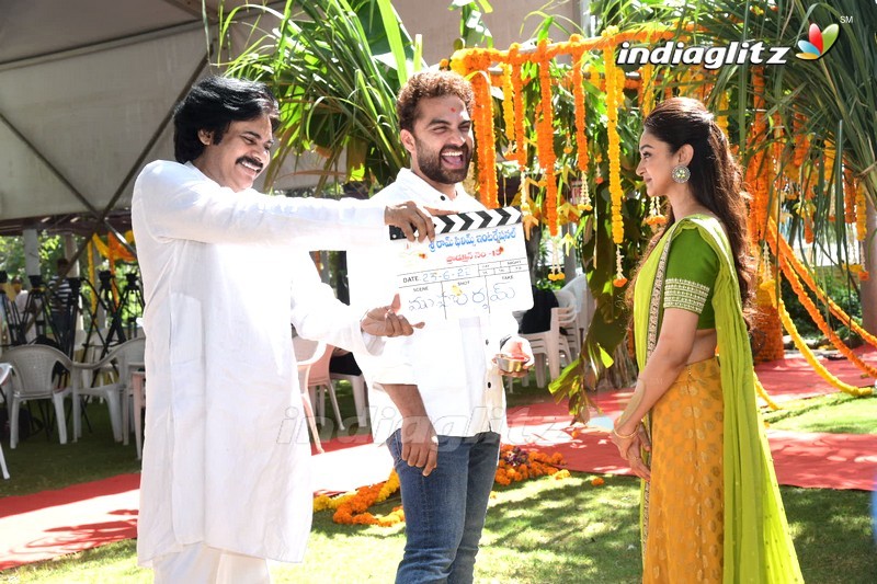 Pawan Kalyan @ Vishwak Sen, Aishwarya Arjun Movie Launch