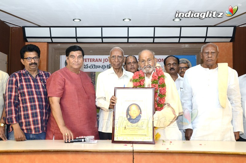 Veteran Journalists Association Felicitates Dadasaheb Phalke Awarded K Viswanath