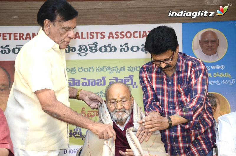 Veteran Journalists Association Felicitates Dadasaheb Phalke Awarded K Viswanath