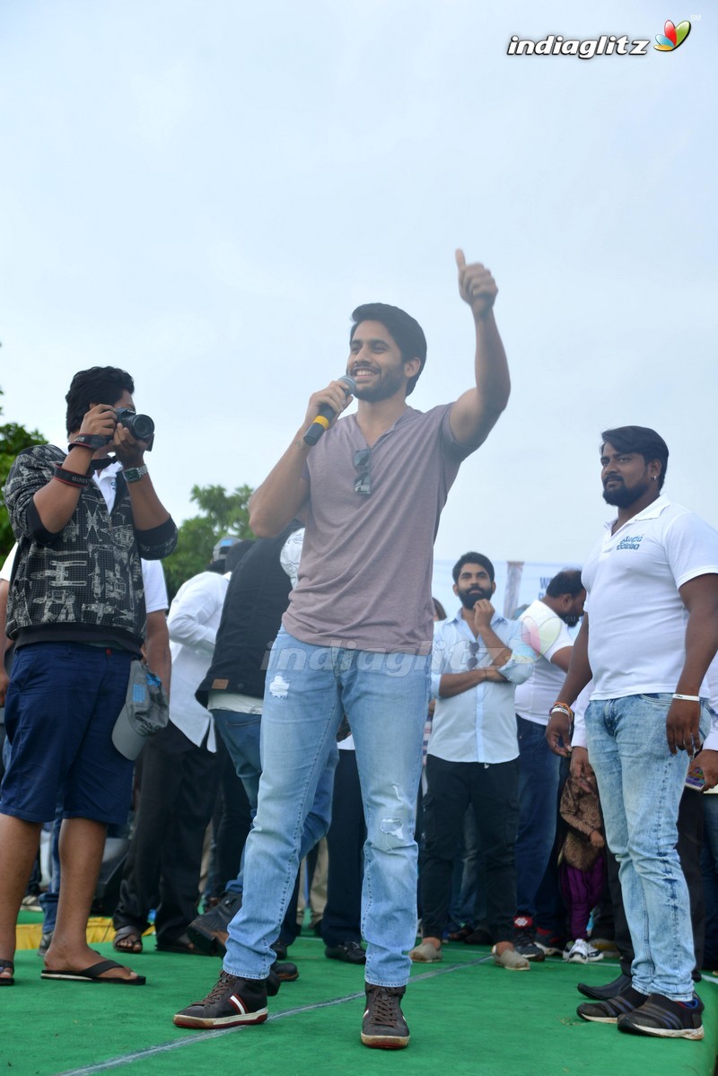 'Yuddham Sharanam' Team In Vizag & Rajahmundry