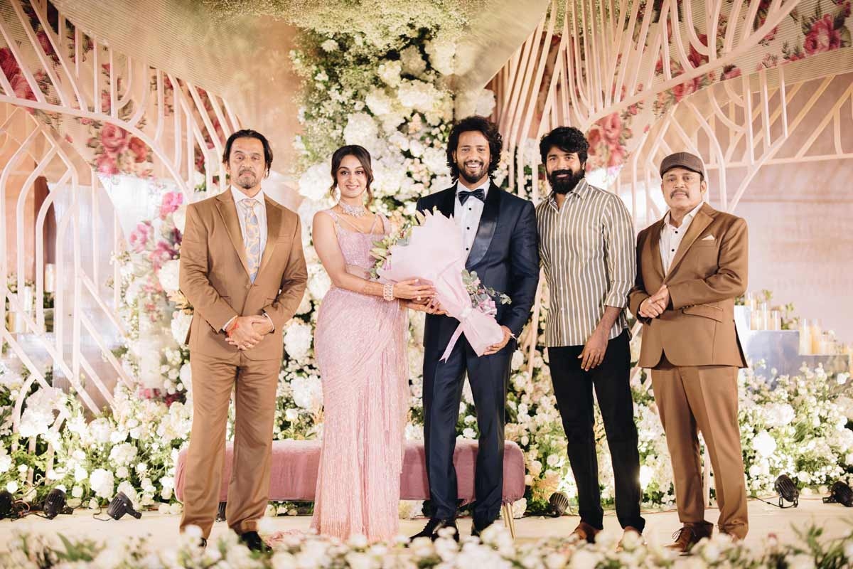 Celebrities grace Aishwarya Arjun-Umapathys grand reception