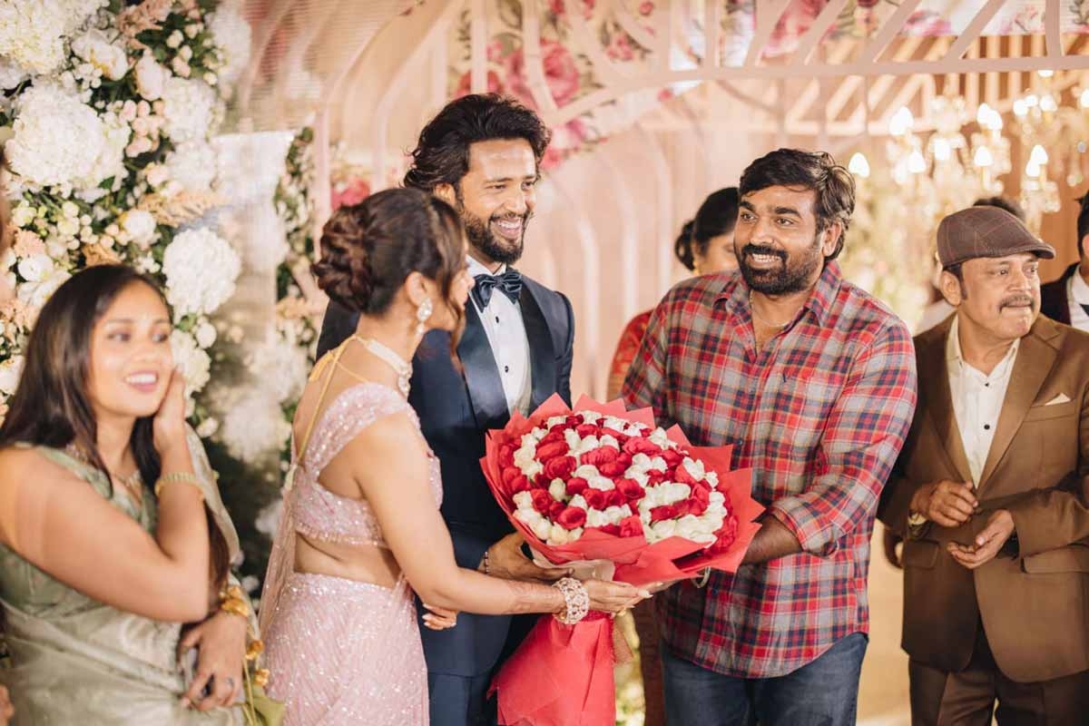 Celebrities grace Aishwarya Arjun-Umapathys grand reception