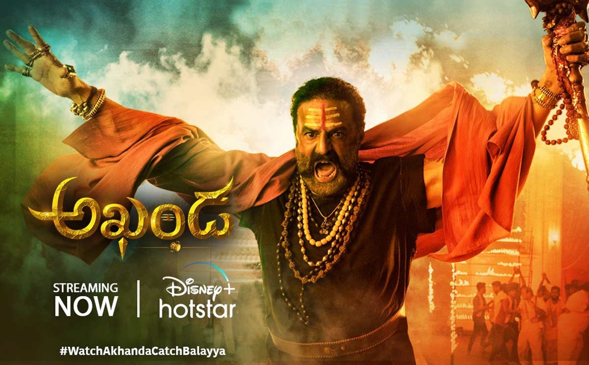 The Glorious “Akhanda” streaming Now on Disney+Hotstar