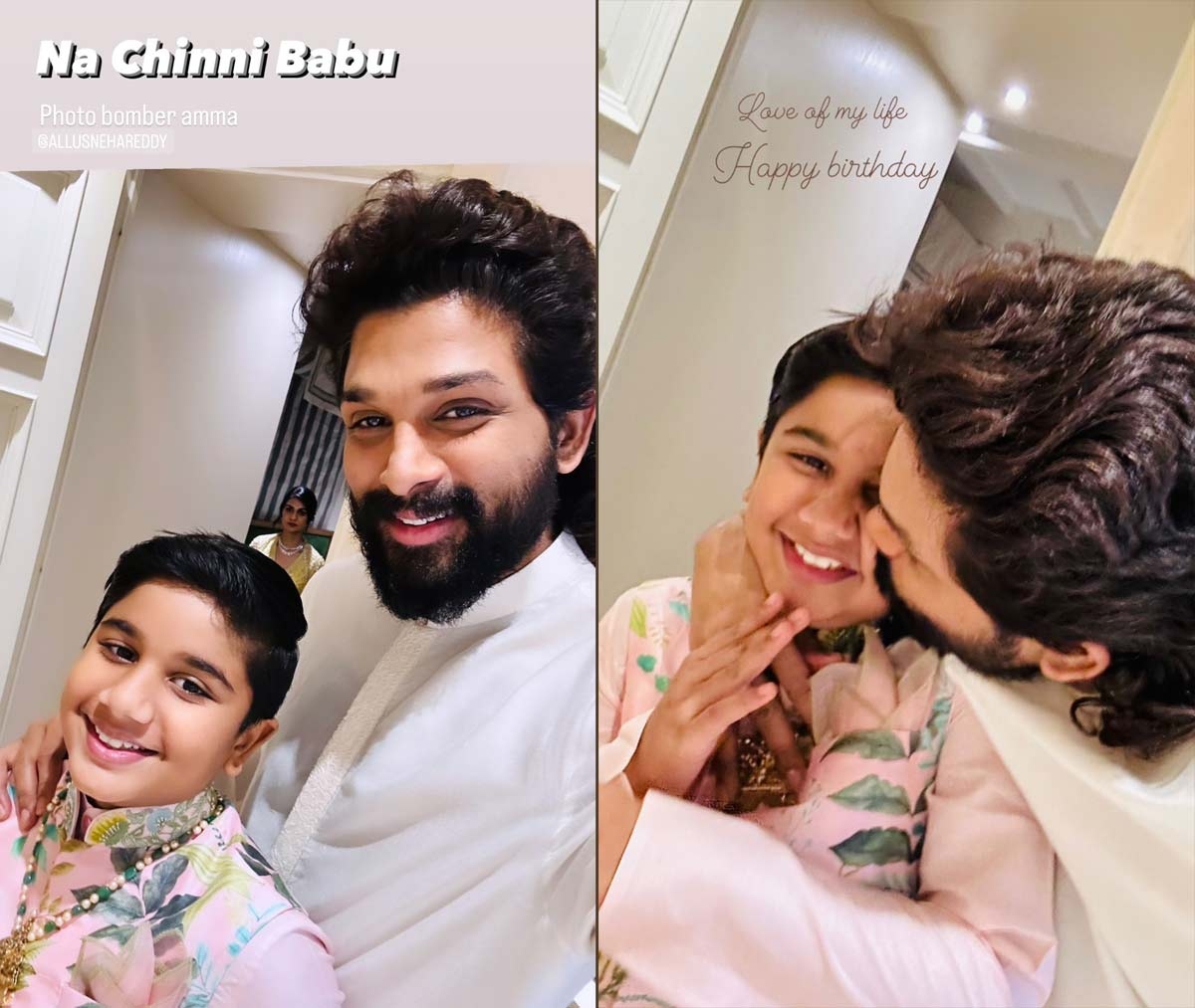 Icon Star Allu Arjuns lovely B-Day wishes to his son Ayaan