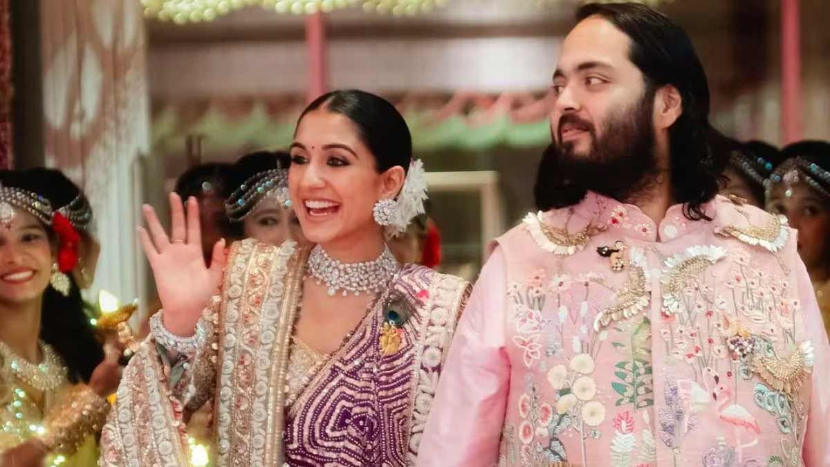 Global Star Ram Charan, Upasana turn traditional for Anant Ambani-Radhika Merchants Wedding