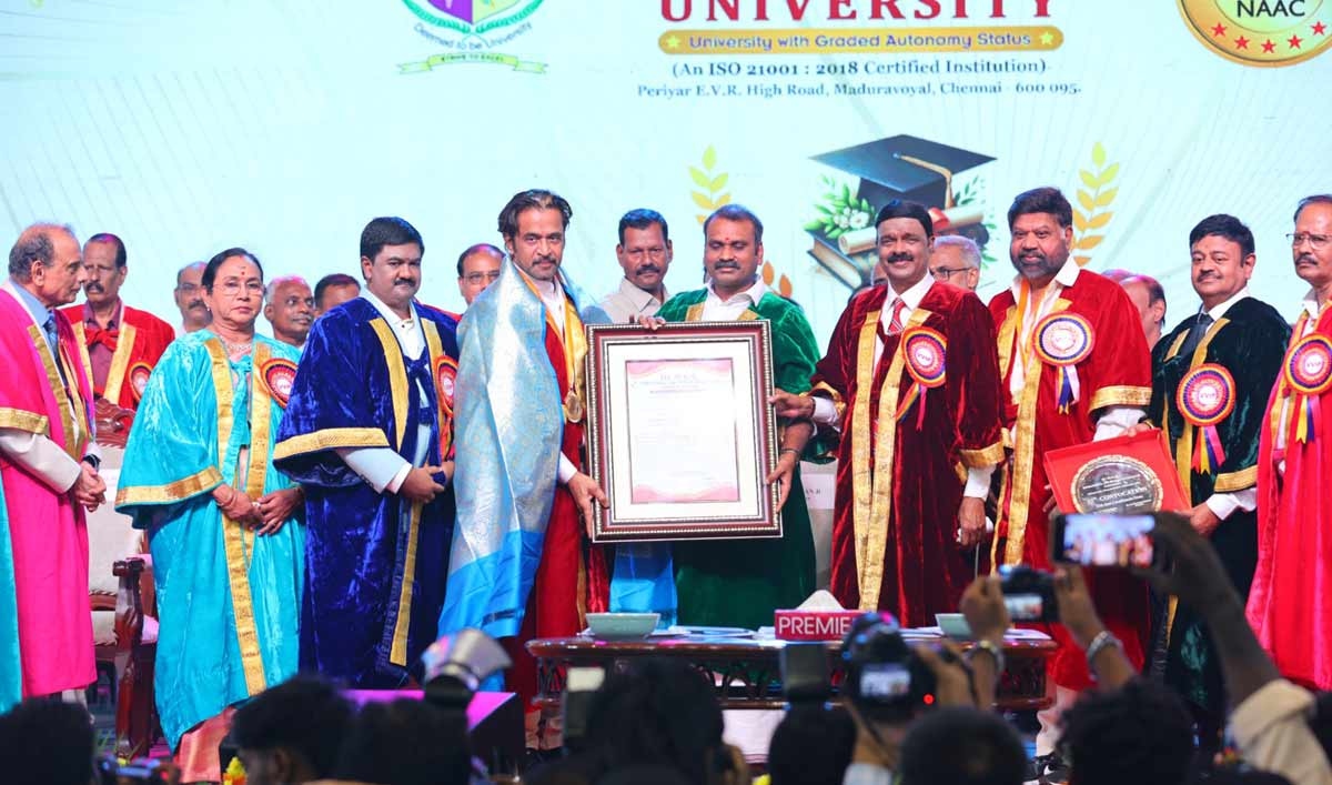 Action King Arjun Sarja Honored With Doctorate