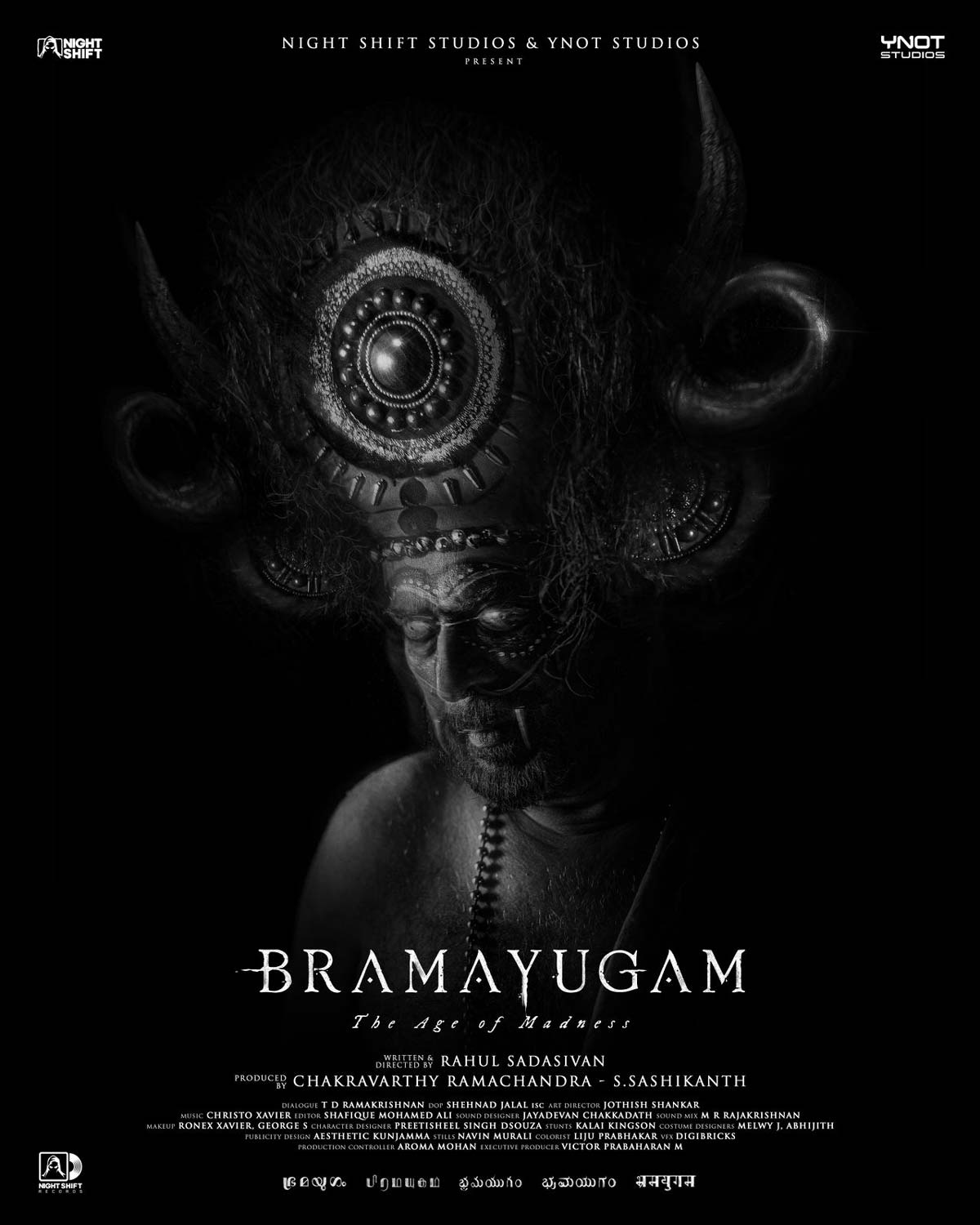 Mammootty springs surprise on New Year with his horror film Bramayugam