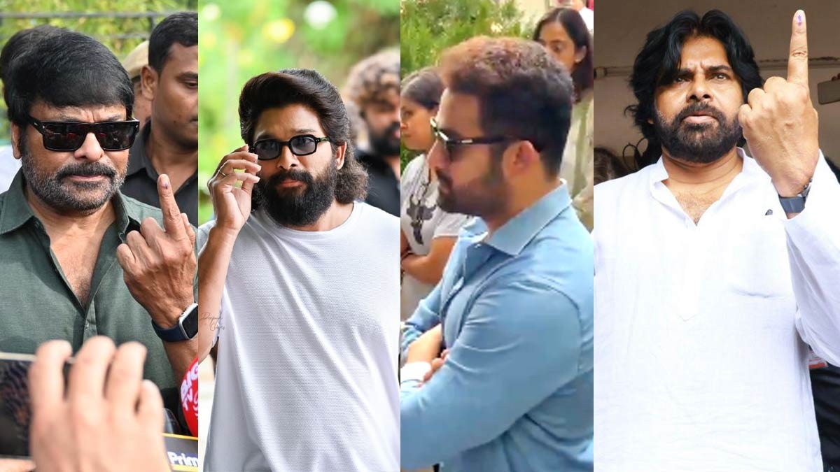 Tollywood Celebrities exercise their franchise, and urge voters to do so