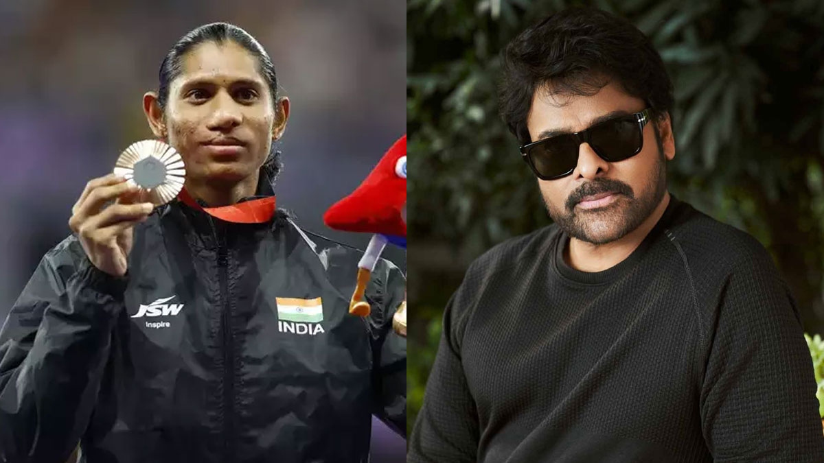 Megastar Chiranjeevi Meets Paralympics Medalist Deepthi Jeevanji