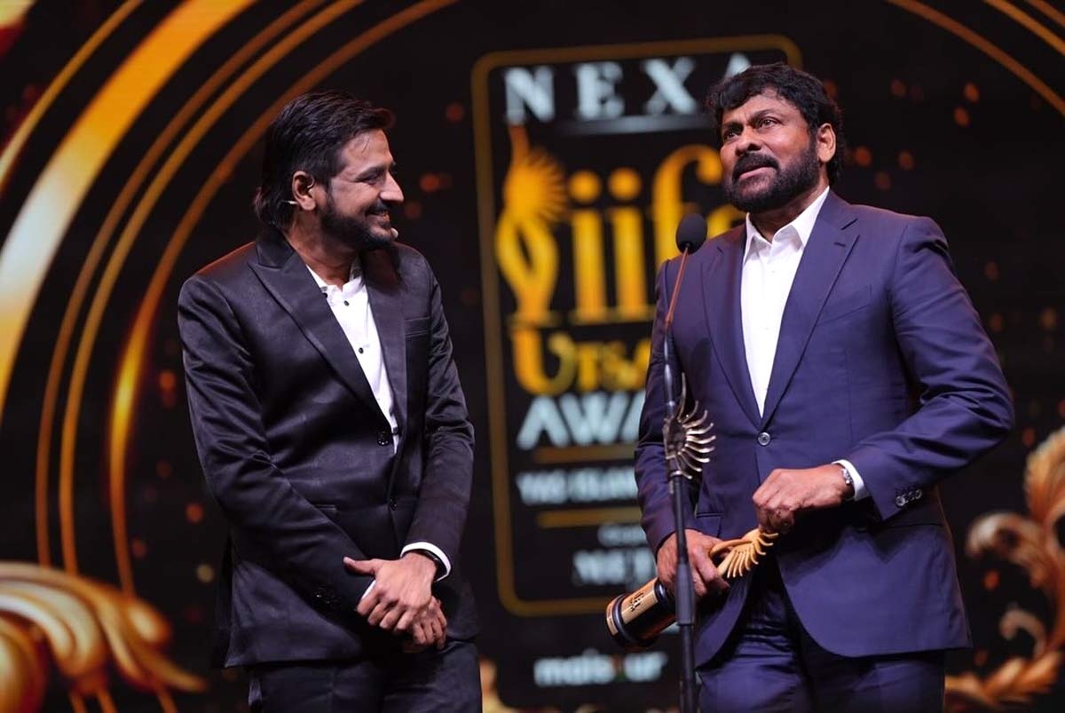 Chiranjeevi Honored with Prestigious Award at IIFA Utsavam in Abu Dhabi