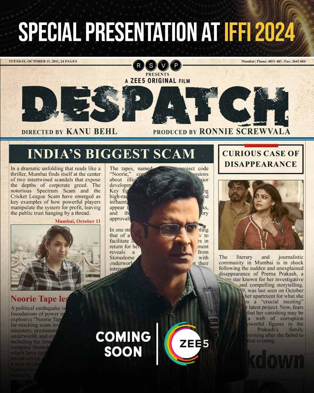 Zee5s Dispatch & Vikatakavi Makes It To IFFI 2024