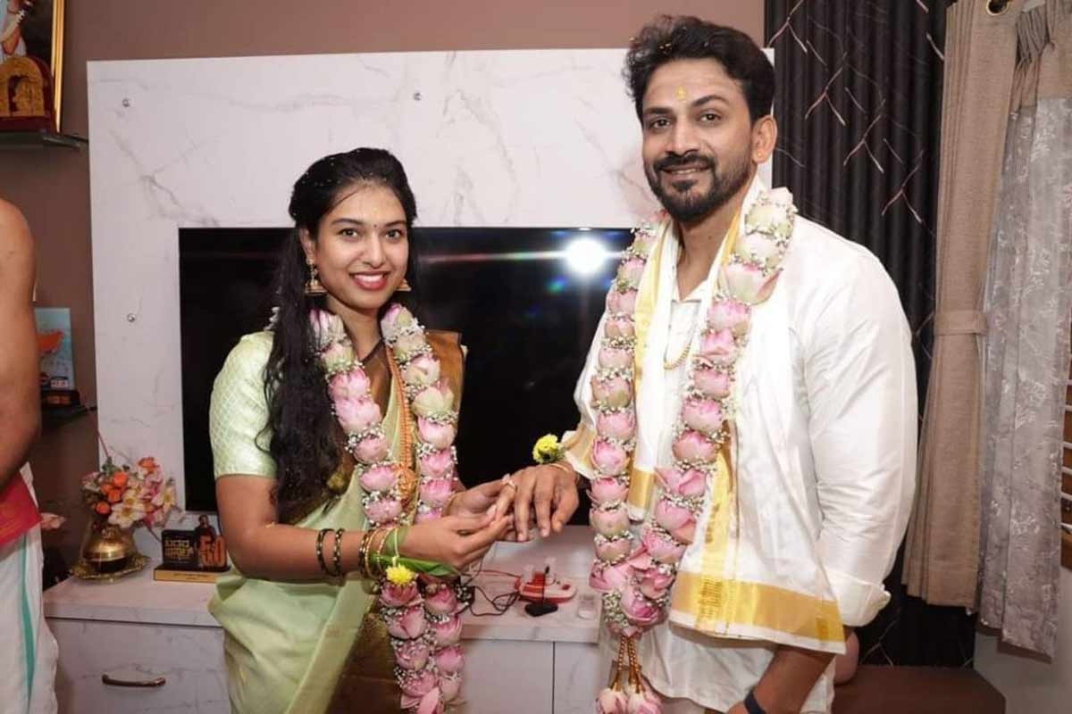 Pushpa Actor Dhanunjaya Gets Engaged to Dr Dhanyatha