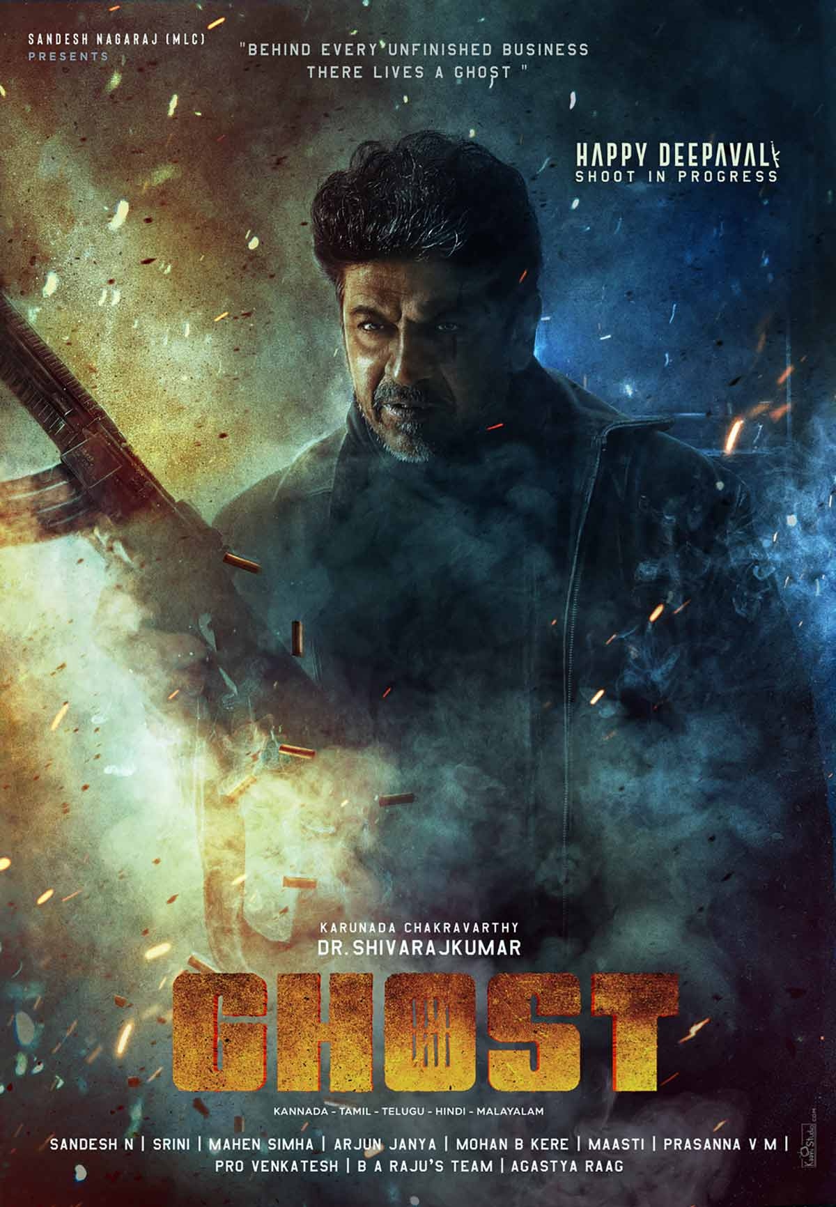 Shivarajkumar’s pan-India Ghost: Diwali poster is out!