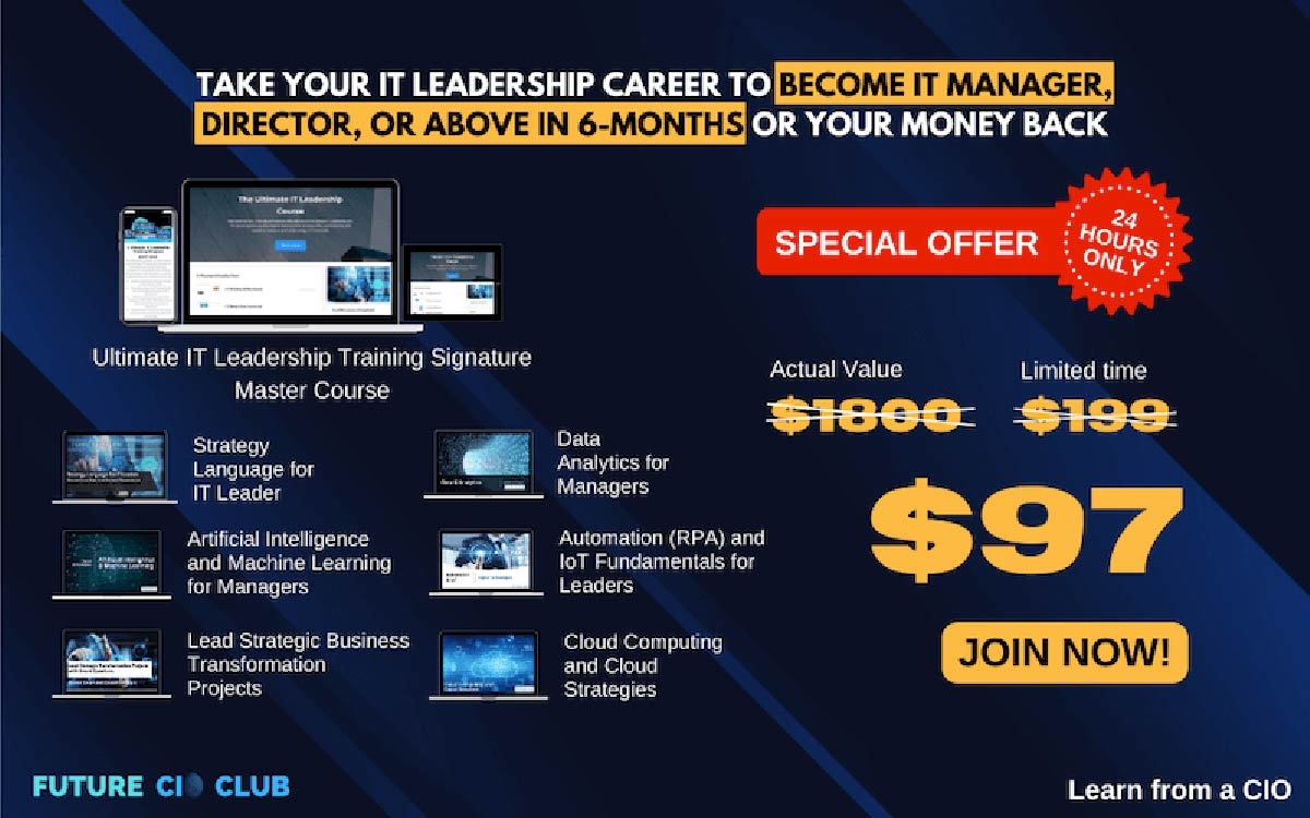 Ultimate IT Leadership Training Bundle - CIO OFFER!!