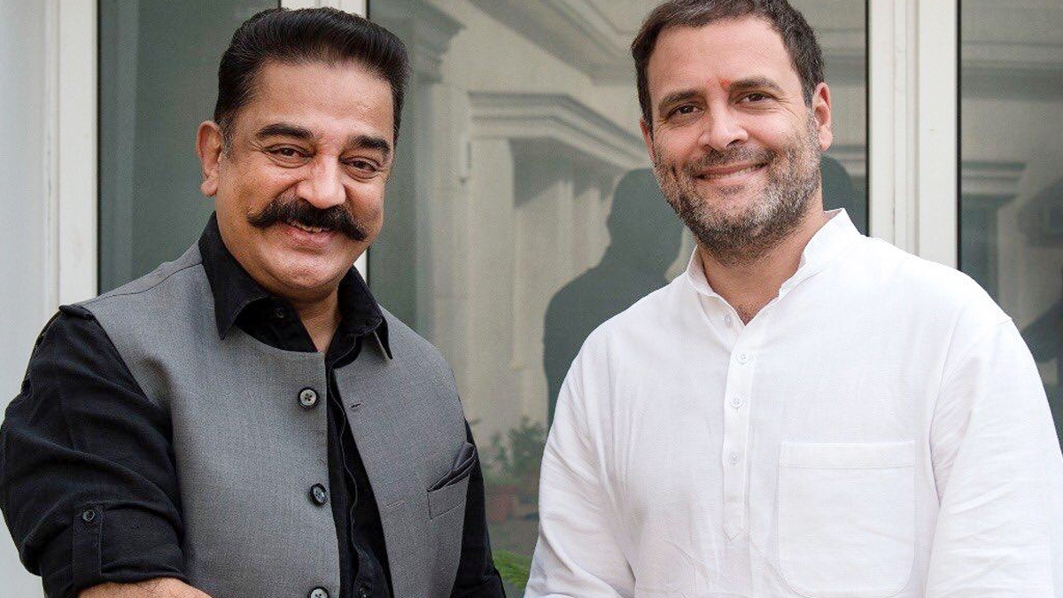 Kamal Haasan joins Rahul Gandhis Yatra