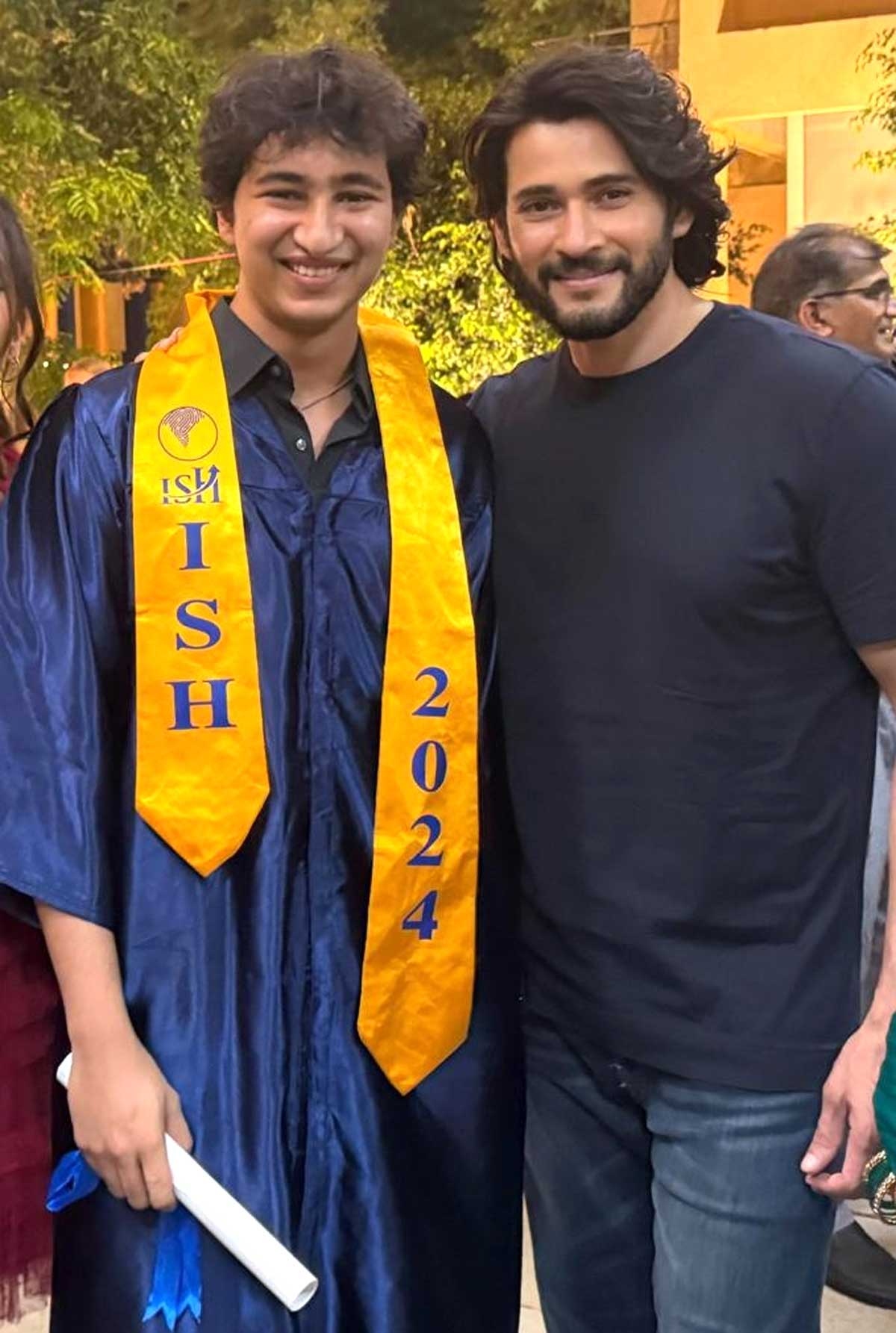 Mahesh Babus heart bursts with pride as his son Gautam finishes graduation