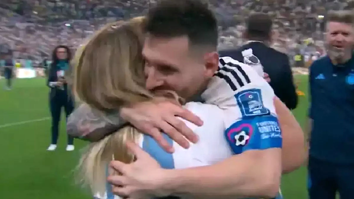 Viral Video: Messis mother hugs soon after World Cup victory