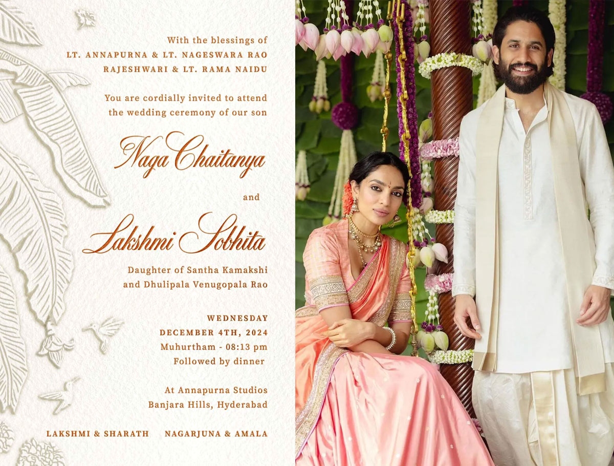 Naga Chaitanya & Sobhitas Wedding Card Is Out