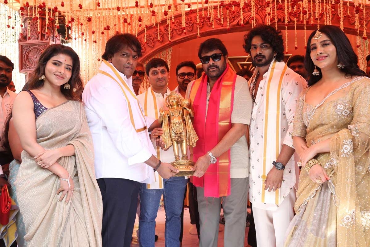 Megastar Chiranjeevi Sounds the Clapboard for Pan-India Adventure Nagabandham