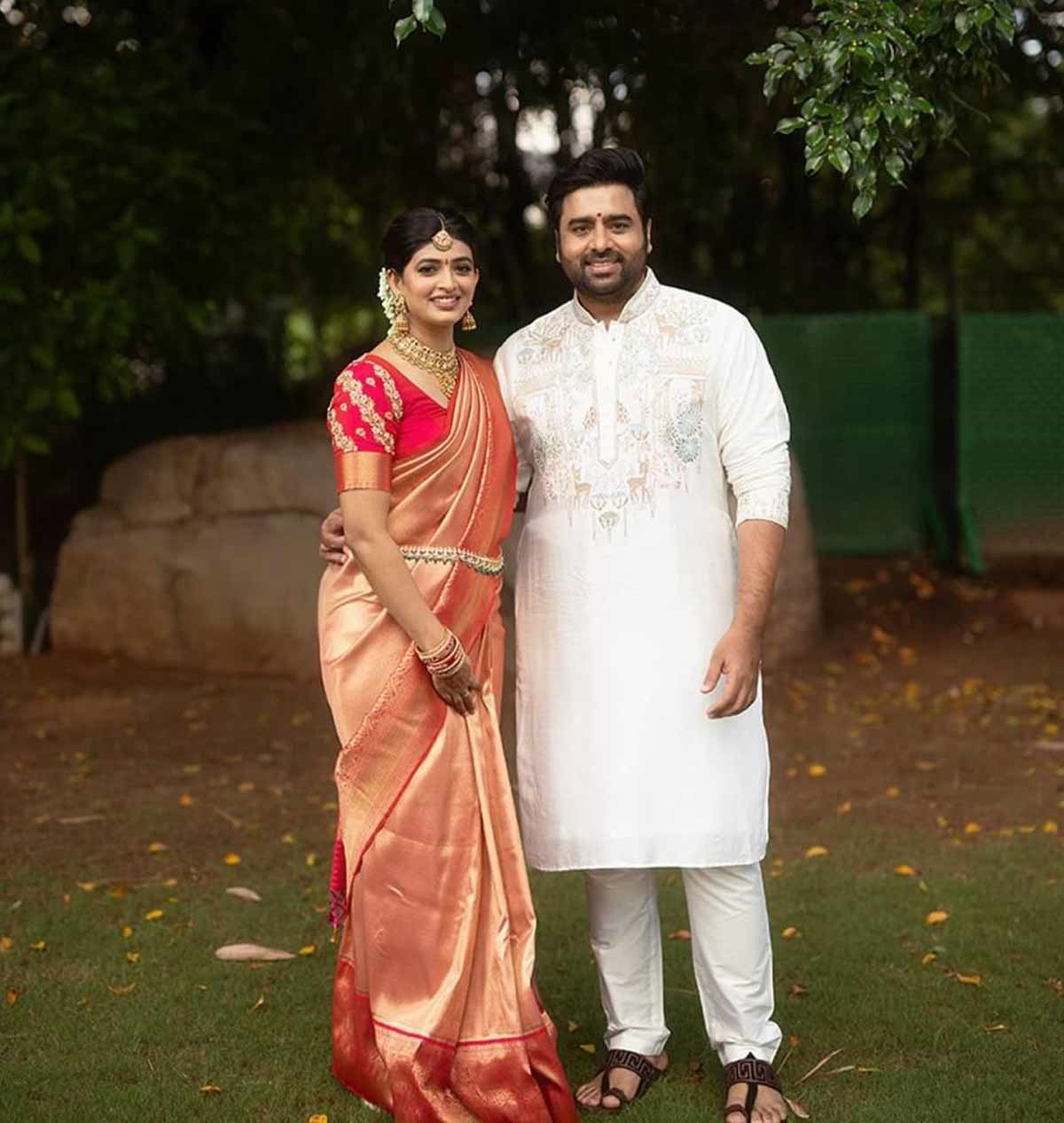 Nara Rohit and Siree Leela Engage in Hyderabad; Political Elite in Attendance