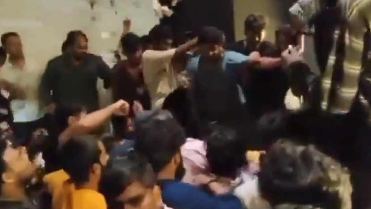 NTR fans clash with security at Kadapa theatre