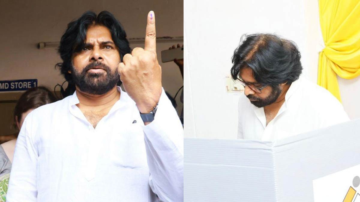 Janasena chief Pawan Kalyan casts his vote