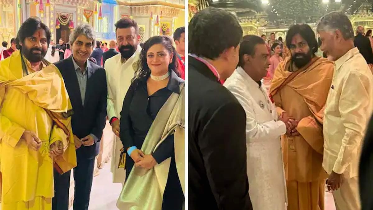 AP Dy CM Pawan Kalyan attends Anant Ambani and Radhika Merchants Shubh Aashirwad ceremony