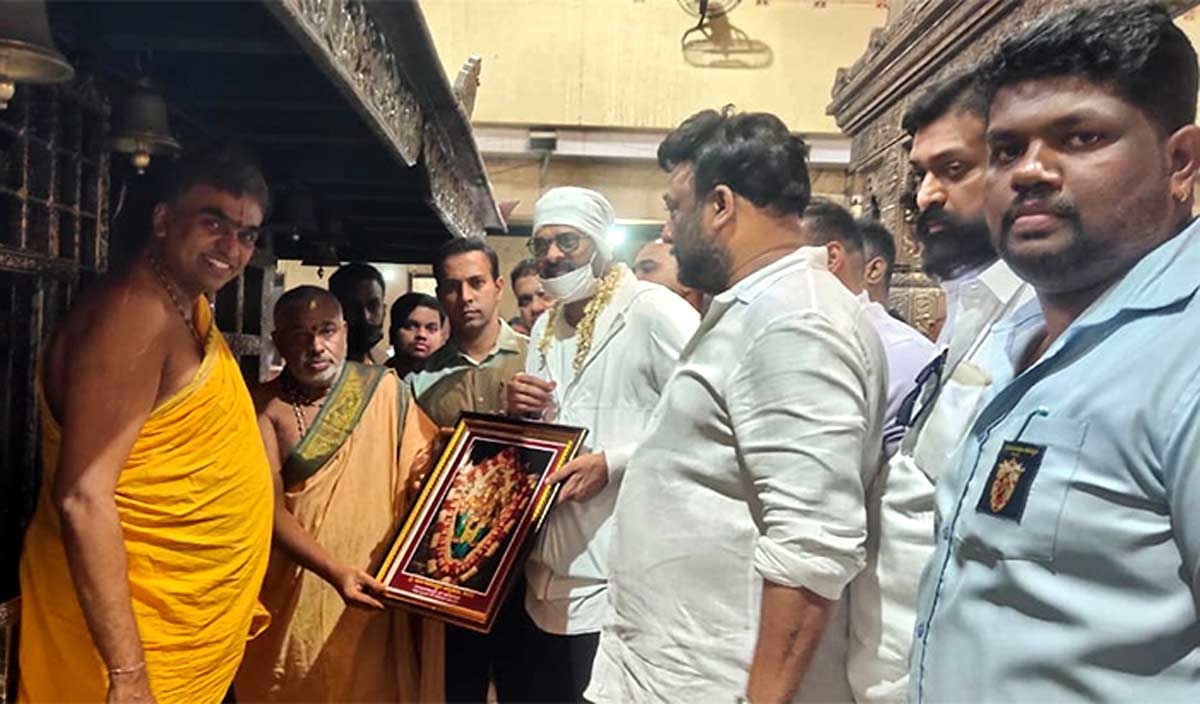 Pan India Star Prabhas prays at a powerful temple in Mangalore