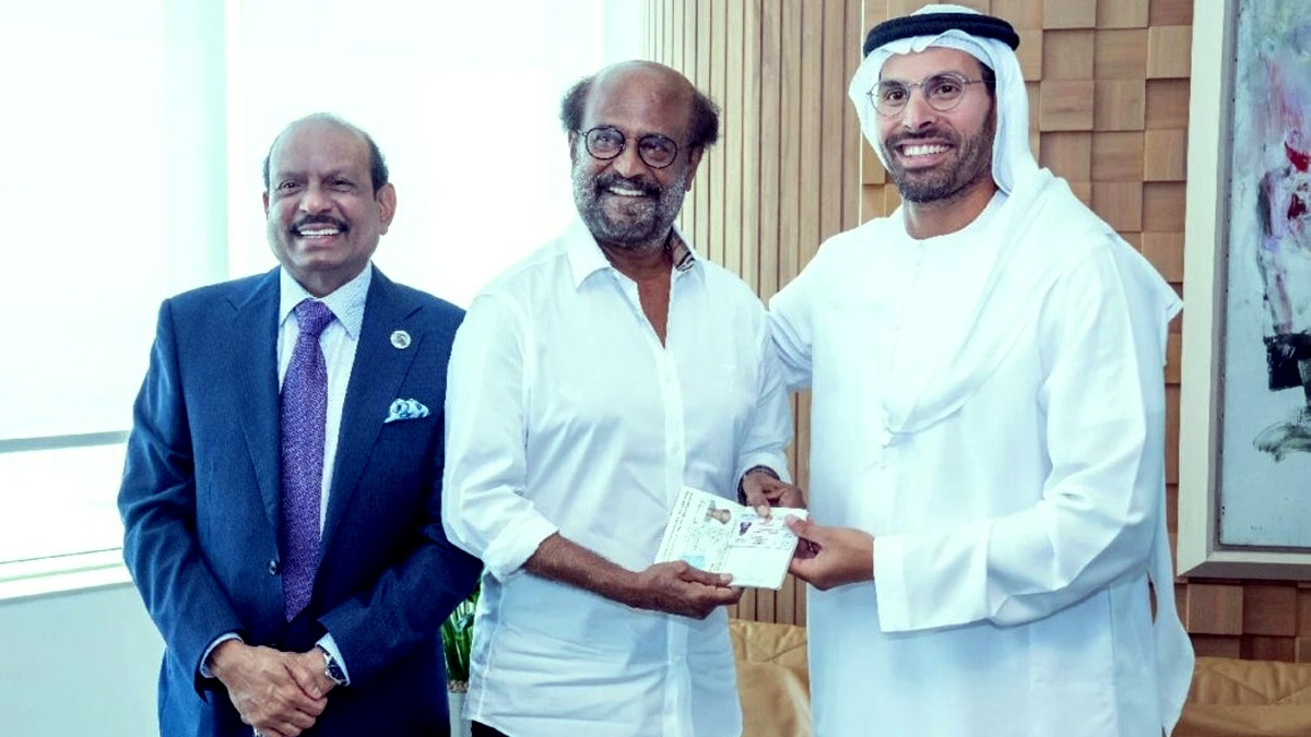 AE honors Super Star Rajinikanth with Golden Visa