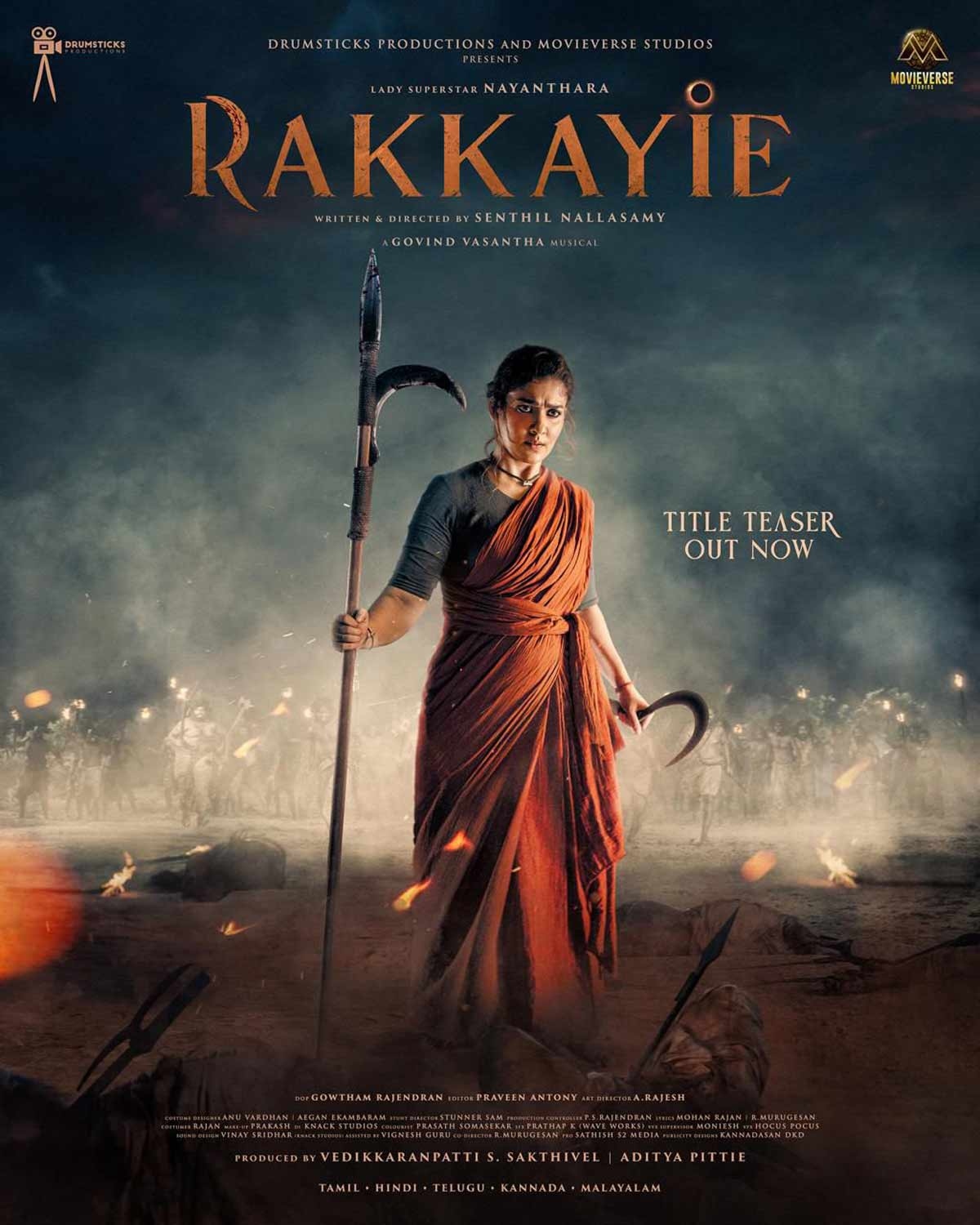 Nayanthara Announces Her Next Film Rakkayie