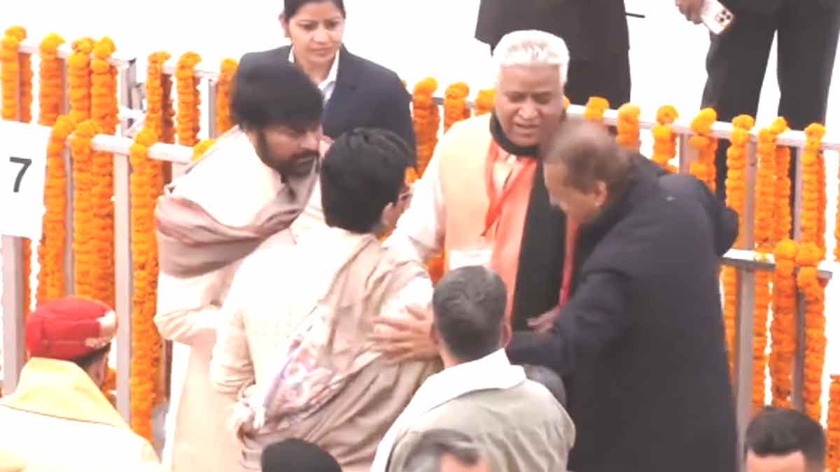 Ayodhya Ram Mandir Pran Pratishta: Chiranjeevi,Ram Charan, Anil Ambani in fun banter