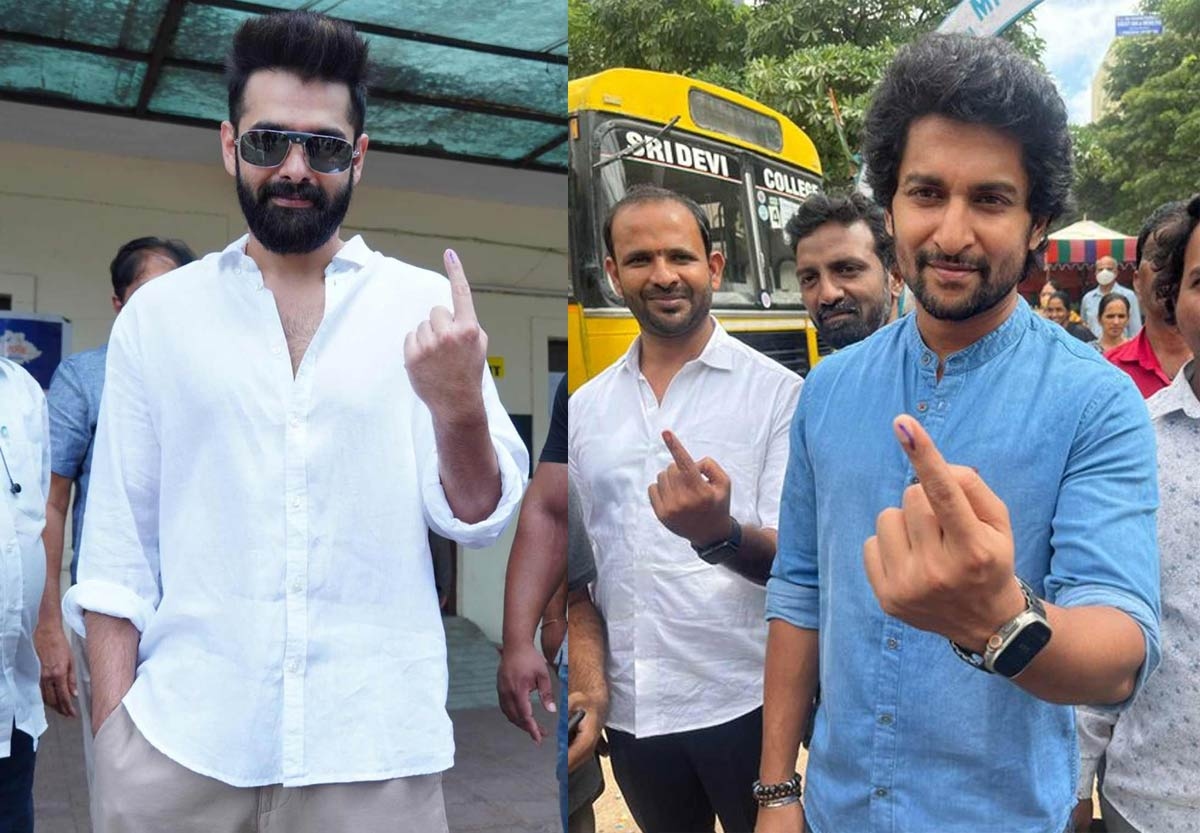 Tollywood celebrities cast their votes