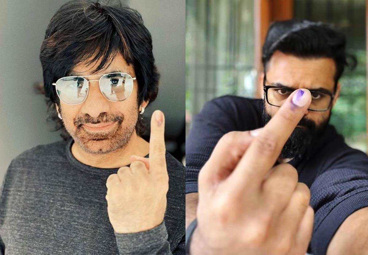 Tollywood celebrities cast their votes