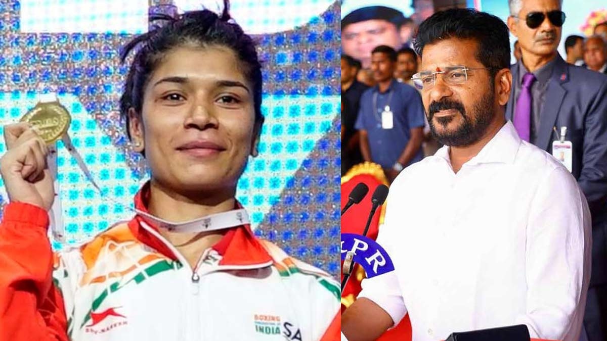 CM Revanth Reddy delights boxer Nikhat Zareen