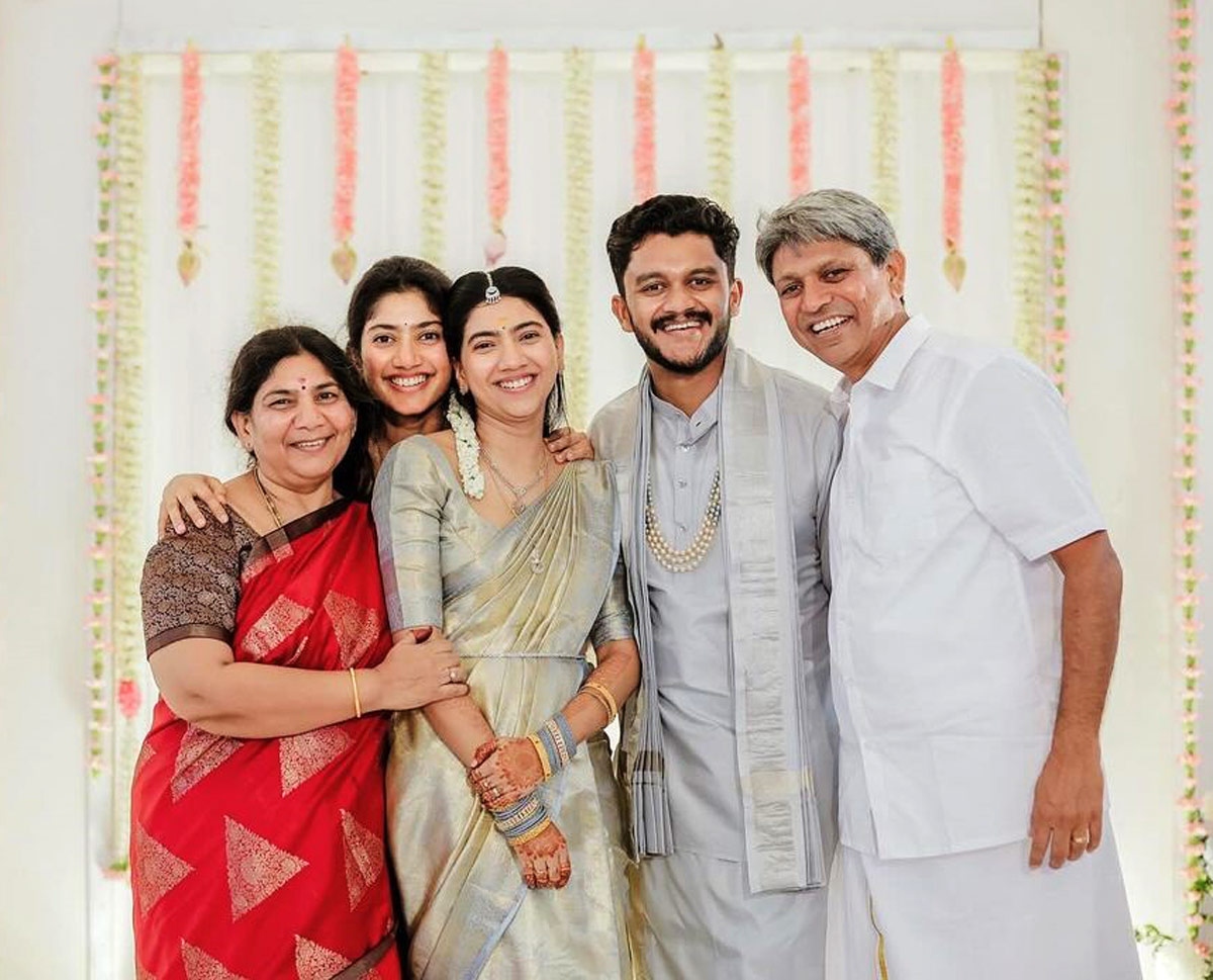 Sai Pallavi dances ecstatically at her sister Pooja Kannans engagement