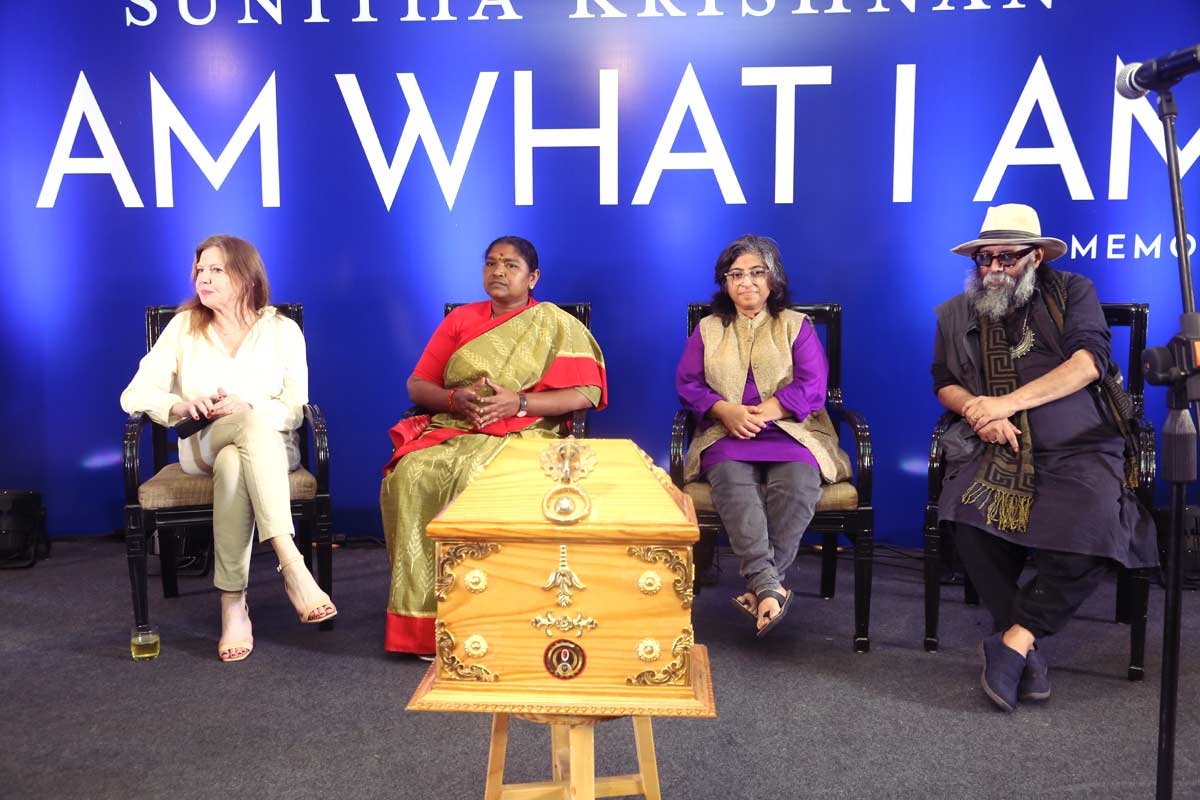 Telangana Minister Seethakka launches renowned social worker Sunitha Krishnans memoir I Am What I Am