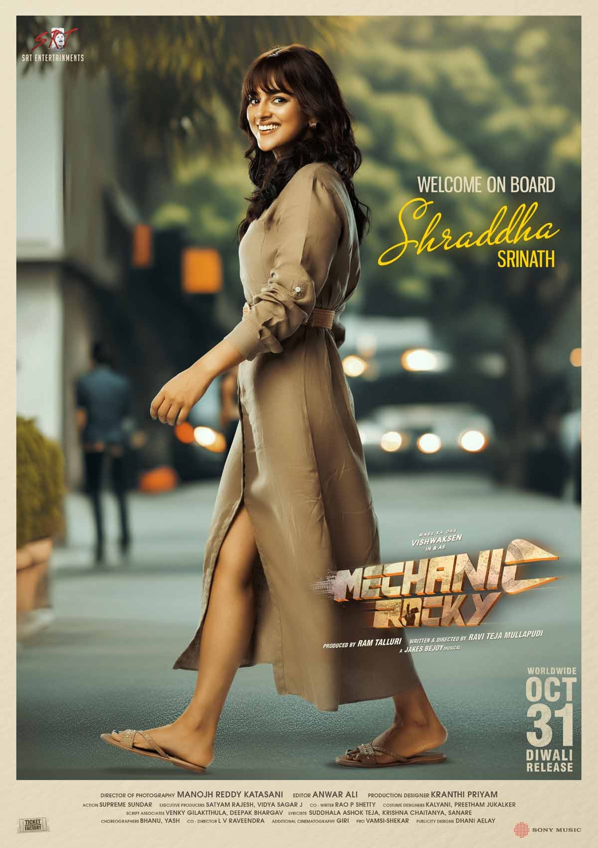 Mechanic Rocky: Shraddha Srinath becomes Vishwak Sens Beauty