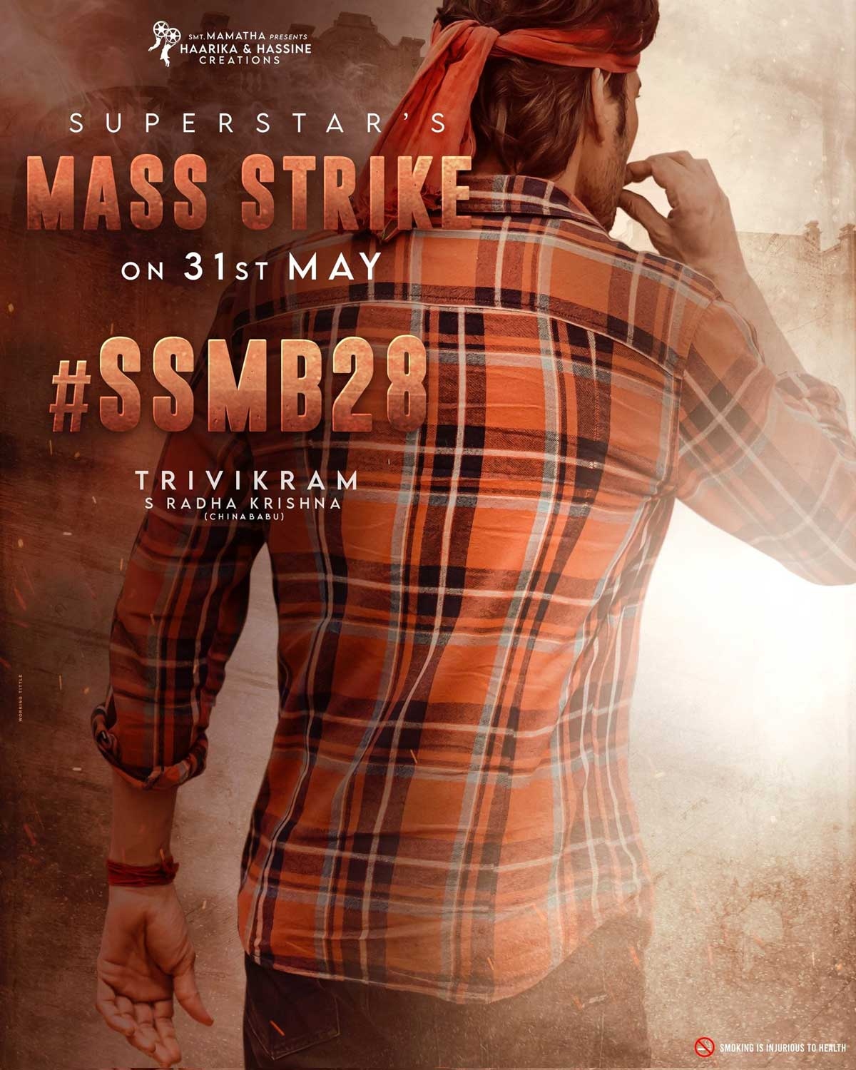 #SSMB28 Mass Strike on its way in theatres by Superstar fans