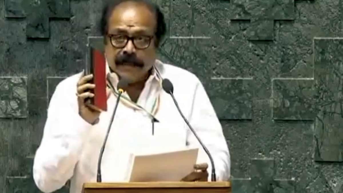 Tamil Nadu MP Takes Oath in Telugu surprising all in Lok Sabha